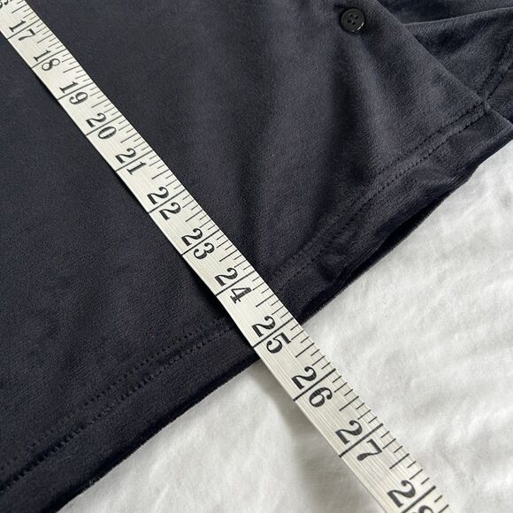 Vintage Black Velvet Button Cardigan Route 66 Size Large - Picture 8 of 8